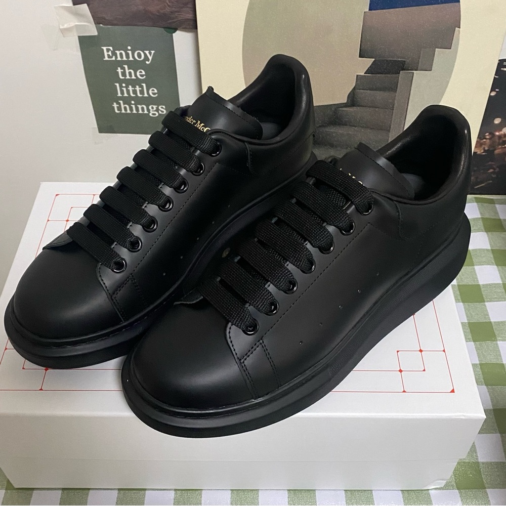 Alexander McQueen Black Minimalist Sneakers